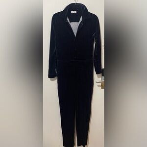 Velvet jumpsuit. European designer.